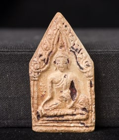This is a Thai amulet from an extensive collection of Thai and other Southeast Asian Buddhist