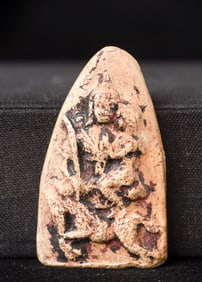 This is a Thai amulet from an extensive collection of Thai and other Southeast Asian Buddhist