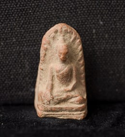 This is a Thai amulet from an extensive collection of Thai and other Southeast Asian Buddhist