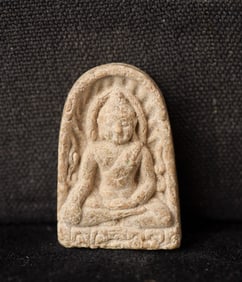 This is a Thai amulet from an extensive collection of Thai and other Southeast Asian Buddhist