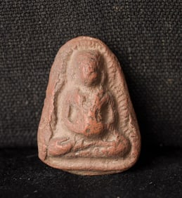 This is a Thai amulet from an extensive collection of Thai and other Southeast Asian Buddhist