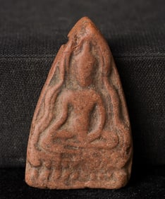 This is a Thai amulet from an extensive collection of Thai and other Southeast Asian Buddhist