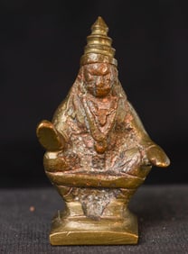 Edo Japanese Bodhisattva. Small at 2" tall, base is