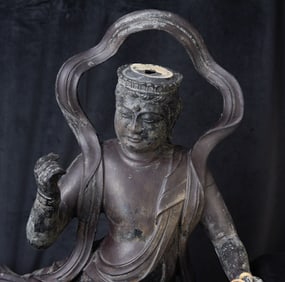 EARLY Japanese Buddhist Celestial Figure-Likely 500+ years old-pos. Kamakura