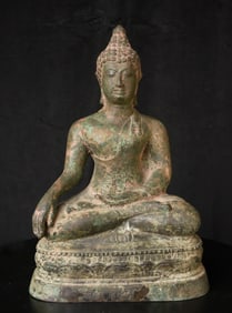Large Thai Bronze Buddha.