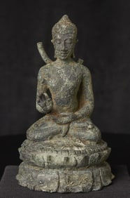 Indonesian Hindu Bronze Sculpture. It is the profile of the great Majapahit Kingdom of the 13-15thC.