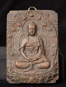 Fine Antique Japanese or Chinese fine wood carving.