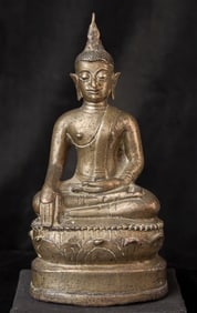 16thC Northern Thai Bronze Buddha.