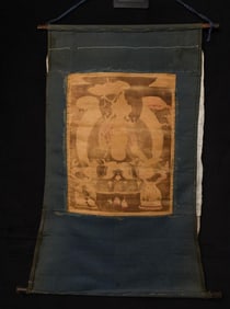 Classic Mongolian Thangka. 20thC. Traditional subject