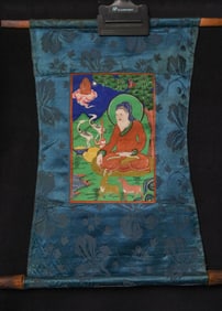 Classic Mongolian Thangka. 20thC. Traditional subject