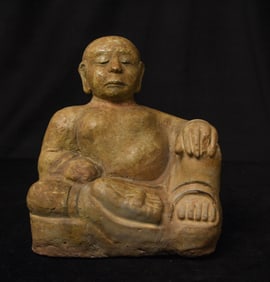 14 /15thC Sawankalok Thai Figure.- EXTRA SPECIAL- Large, meditative, High Level