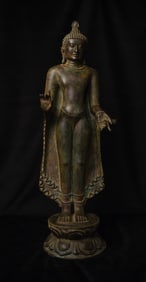 18th century/earlier Pagan Style Burmese Standing Buddha-Very Large-Authentic
