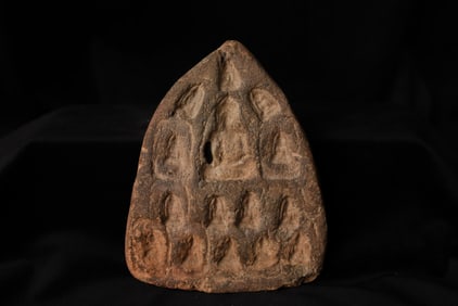 Early Buddha Clay Buddha Tablet- Mold? Amulet press?- An exceptional example-
