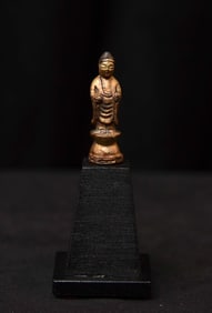 A thousand-year-old miniature Korean bronze Buddha. A Little Treasure