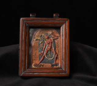 19thC Mongolian Gau Boxes with Dakini .