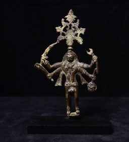 Antique Shiva from India on Custom Base.