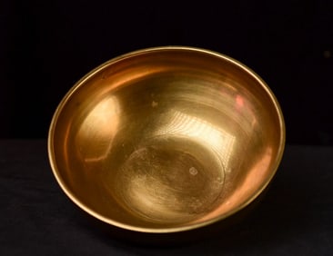 Antique Korean Bell or Singing Bowl.