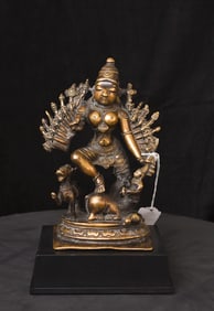 18thC Durga-Large, Powerful Presence, South Indian, Very heavy Radiates Joy
