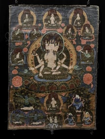 Tibetan Thangka. Very nice.