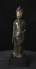 15/16th-century Korean bronze Buddha/bodhisattva.