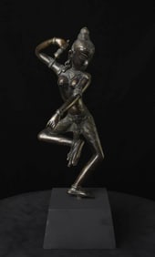 19thC/earlier Large Burmese or Himalayan Bronze Dakini from collection of Roger McCarthy