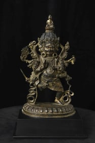 Antique Tibetan Tantric Bronze Figure. Large, Almost Alive!!!! Look at the photos.