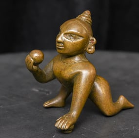 BABY Krishna, 17th - 18th Century (or Earlier) India, BIG, Fine-Heavy, Rare Type