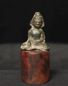 5-7thC Burmese Mon Buddha-One of the Earliest Buddha types in Burma.