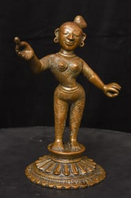 Large South Indian Figure with a Smile as wide as the sun , Exceptional!