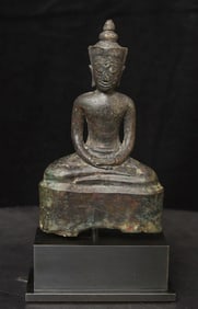 15thC Cambodian Buddha, Thai Influenced- Expressive