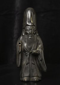 Very nice Chinese god- missing one hand- great face.