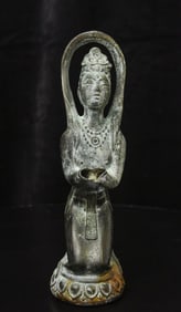 Mystery piece- cast in a lead alloy. Remains of lacquer.