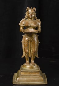 Antique/Old Indian Bronze Female Figure in the form of