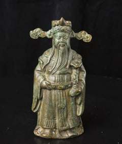 Sensitively sculpted 18/19thC or earlier Chinese Immortal.