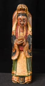 18/19thC Soapstone. Very rare to find with such nice paint.