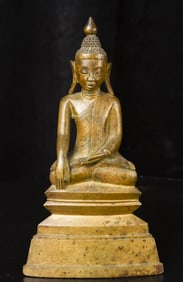 Fine Burmese 19th century Shan Buddha. Particularly