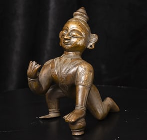 18/19thC baby Krishna - Massive