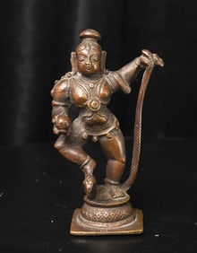 Exceptional Quality Antique Indian Bronze Deity- Heavy