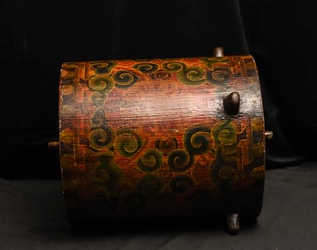 Very large Tibetan or Nepalese Prayer Wheel.Very large Tibetan or Nepalese Prayer Wheel.