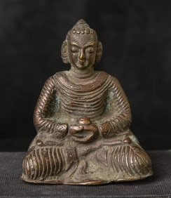 19thC buddha, probably from Burma, Himalayan Tribal Areas, or Southern China.