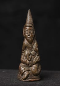 18/19thC Nepalese/Tibetan/Bhutan Monk/Teacher. Consecration Intact, Expressive!