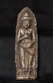 15/ 16 century standing Thai Buddha amulet from the major collection of a lifelong collector of
