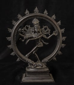 Shiva Nataraja, dancing the cosmic dance of simultaneous creation and destruction.