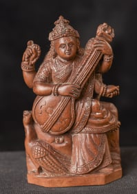 Antique Japanese small wood carving.