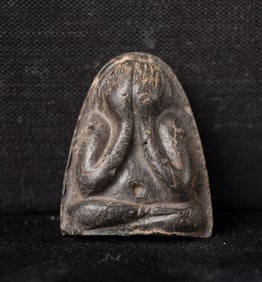 This is a Thai amulet from an extensive collection of Thai and other Southeast Asian Buddhist