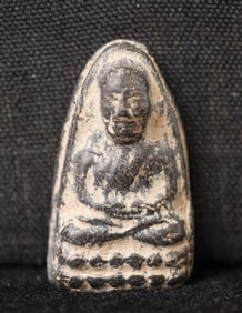 This is a Thai amulet from an extensive collection of Thai and other Southeast Asian Buddhist