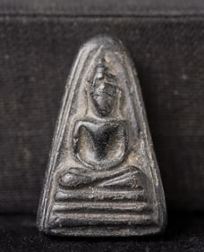 This is a Thai amulet from an extensive collection of Thai and other Southeast Asian Buddhist