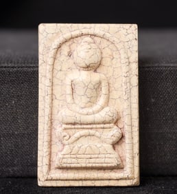 This is a Thai amulet from an extensive collection of Thai and other Southeast Asian Buddhist