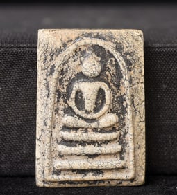 This is a Thai amulet from an extensive collection of Thai and other Southeast Asian Buddhist