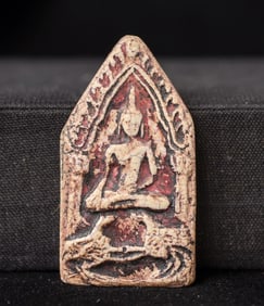 This is a Thai amulet from an extensive collection of Thai and other Southeast Asian Buddhist